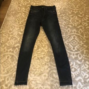 ZARA trafaluc skinny dark wash jeans